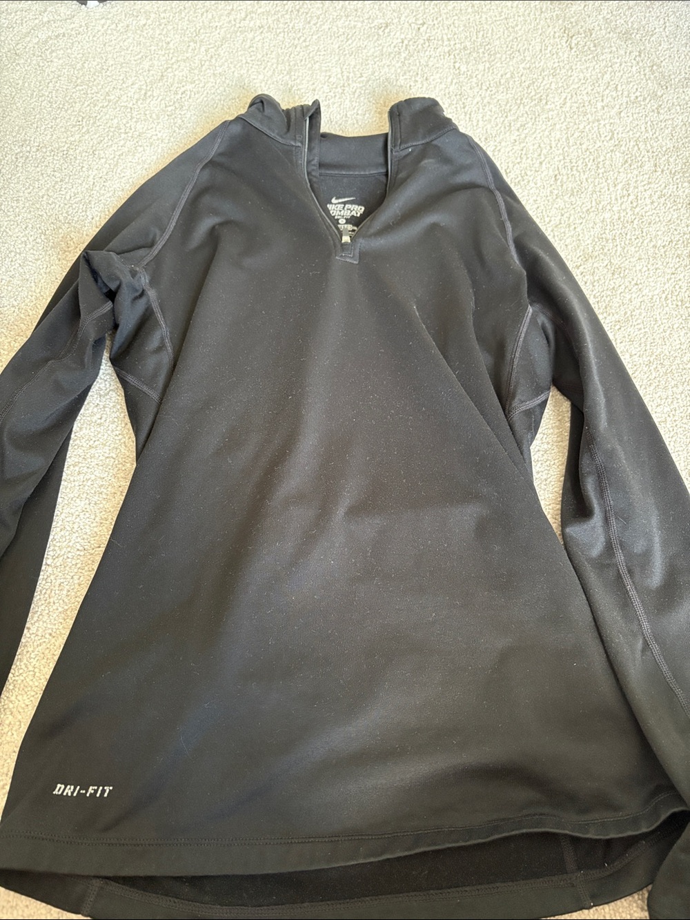 Nike Black Women's Dri-FIT Quarter-Zip Performance Pullover